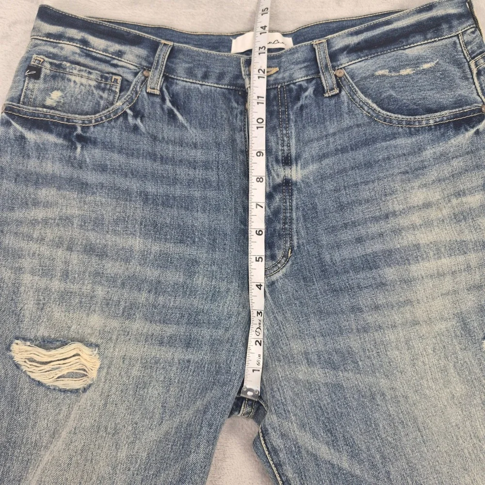 Wide Leg KanCan 15 (36) Women Distressed Jeans High Rise Button KC7373M 40267